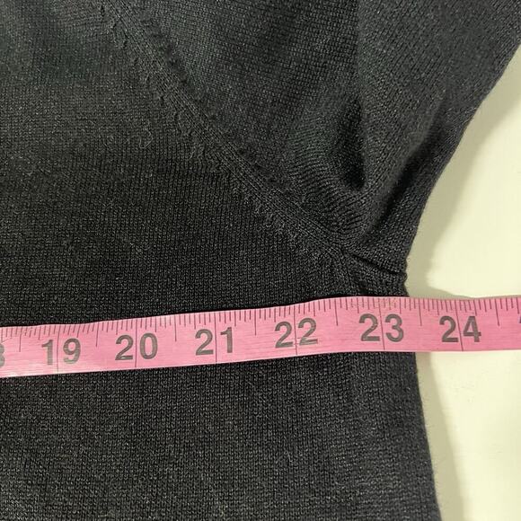 The Quacker Factory Sequin Sweater 1X Black Gold Sparkle Christmas Tree Festive - Picture 10 of 12